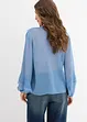 Chiffongblus med volanger, bonprix