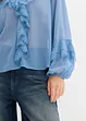 Chiffongblus med volanger, bonprix