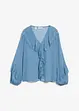 Chiffongblus med volanger, bonprix