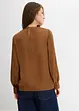 Blus i följsam satin, bonprix