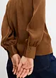 Blus i följsam satin, bonprix