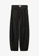 Barrel Jeans Mid Waist med skärp, bonprix