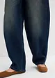 Barrel Jeans Mid Waist med skärp, bonprix