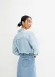 Stretchig jeanskjol, High Waist, bonprix