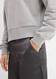 Oversizesweatshirt med strass, bonprix