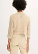 Bolero med virkad look och halvlånga ärmar, bonprix