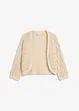 Bolero med virkad look och halvlånga ärmar, bonprix