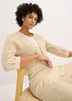 Bolero med virkad look och halvlånga ärmar, bonprix