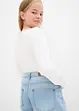 Wide Leg Jeans Mid Waist för barn, bonprix
