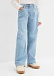 Wide Leg Jeans Mid Waist för barn, bonprix