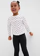 Leggings i elastiskt material med ekologisk bomull för barn (2-pack), bonprix