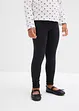 Leggings i elastiskt material med ekologisk bomull för barn (2-pack), bonprix