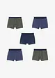 Boxershorts med mjuk ekologisk bomull (5-pack), bonprix