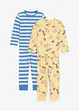 Pyjamas i ren ekologisk bomull (4 delar), bonprix