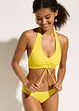 Bikini med halterneck och rynkning (2 delar), bonprix