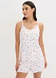 Pyjamas med shorts, ribbat material, bonprix