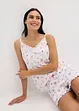 Pyjamas med shorts, ribbat material, bonprix