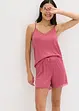 Pyjamas med shorts av mjuk pointelle-jersey, bonprix