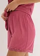 Pyjamas med shorts av mjuk pointelle-jersey, bonprix