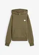 Oversize-sweatshirt med huva i mjuk bomullsblandning, bonprix