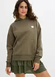 Oversize-sweatshirt med huva i mjuk bomullsblandning, bonprix