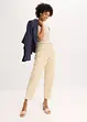 Satinbyxa med Tapered Fit, bonprix