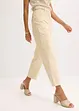 Satinbyxa med Tapered Fit, bonprix