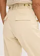 Satinbyxa med Tapered Fit, bonprix