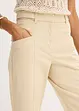 Satinbyxa med Tapered Fit, bonprix