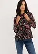 Knytblus av chiffong, bonprix
