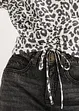 Kort blus med rynkningar, bonprix