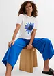 T-shirt med tryck, av ren bomull, bonprix