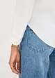 Blus med omlottdetalj av material med struktur, bonprix