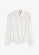 Blus med omlottdetalj av material med struktur, bonprix
