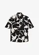 Blus av böljande satin, bonprix