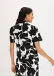 Blus av böljande satin, bonprix