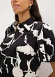 Blus av böljande satin, bonprix