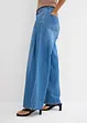 Wide Leg Jeans med medelhög midja, bonprix