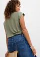 Wide Leg Jeans med medelhög midja, bonprix