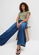 Wide Leg Jeans med medelhög midja, bonprix