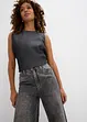 Wide Leg Jeans, cropped, bonprix