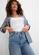 Wide Leg Jeans, cropped, bonprix
