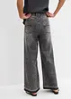 Wide Leg Jeans, cropped, bonprix