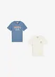 T-shirt av ekologisk bomull (2-pack), bonprix