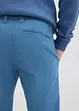Regular Fit-byxa med gubbveck i bomullstwill, Straight, bonprix