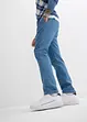 Regular Fit-byxa med gubbveck i bomullstwill, Straight, bonprix