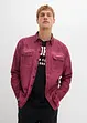Långärmad bomullsskjorta med tvättad look, bonprix