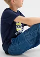 Loose Fit Cargo Jeans med justerbar midja, Straight, bonprix