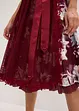 Dirndl med broderi och sammetskjol (2 delar), bonprix