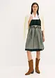 Mellanlång dirndl med sammet (2 delar), bonprix